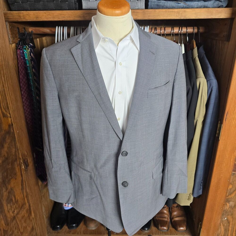 Brooks Brothers Explorer Fitzgerald Fit Gray Suit 44R/W38/34L